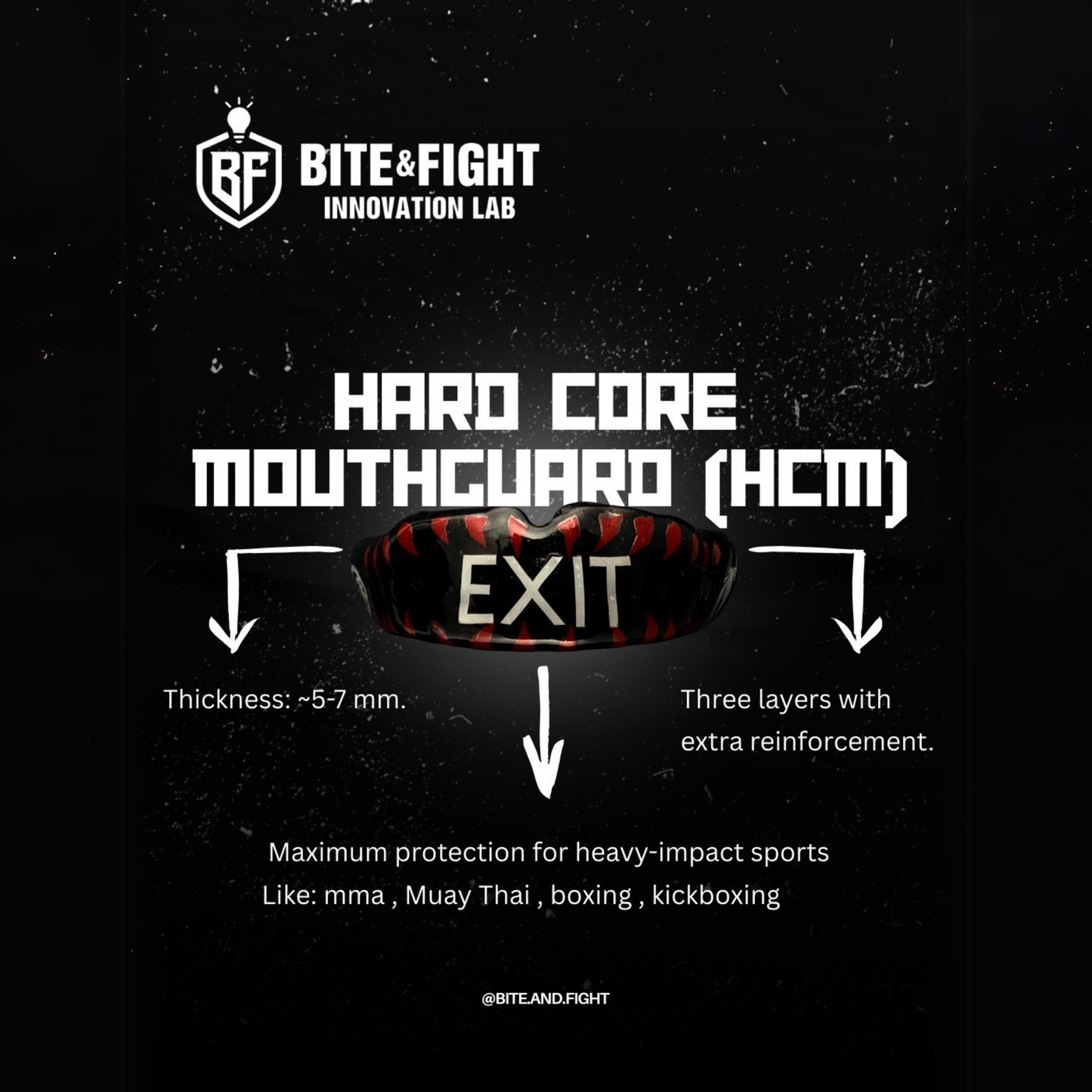 ๐ฅ Hard Core Mouthguard (HCM) โ By Bite & Fight