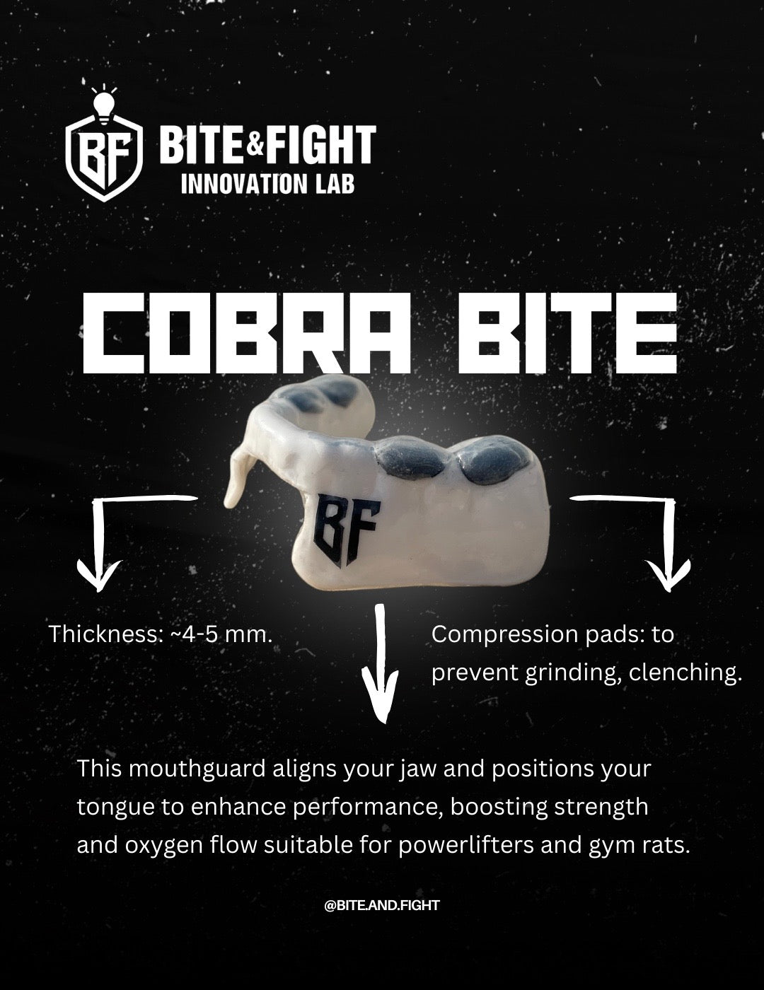 Cobra Bite โ Performance Mouthguard for Powerlifters ๐๐ช