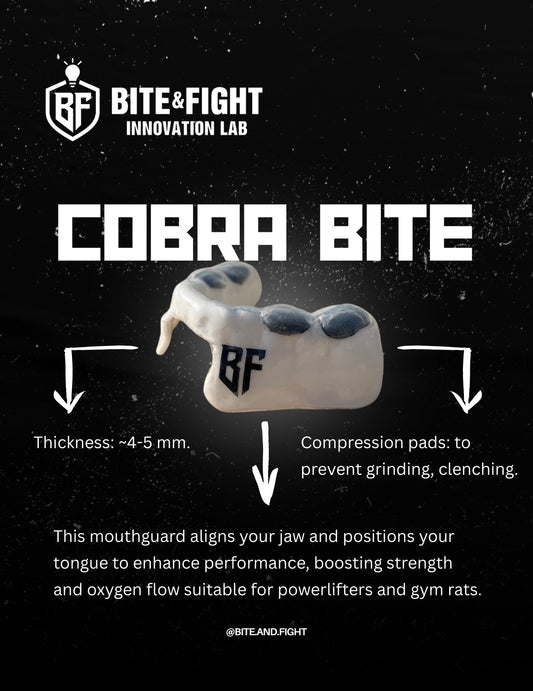 Cobra Bite BF logo – Performance Mouthguard for Powerlifters 🐍💪